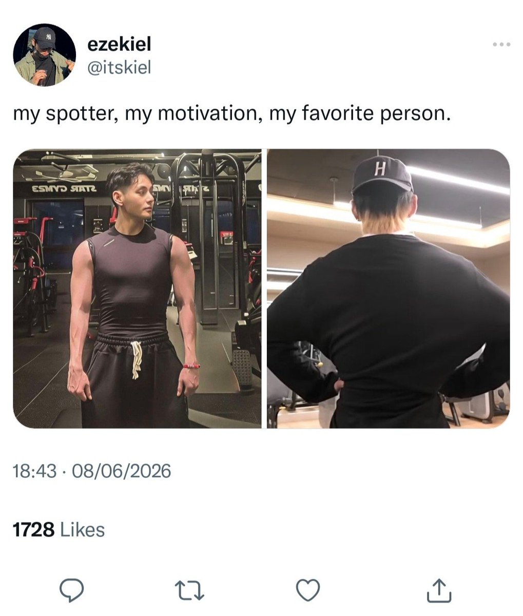prttynixz's tweet photo. a #taekookau wherein... 

Jungkook (Ezekiel) is a gymrat boyfriend who spends more time at the gym than at home, but somehow can't finish a single workout without his boyfriend Taehyung (Thyme) beside him—his favorite spotter, motivation, and distraction. https://t.co/NHlJfmf5W9