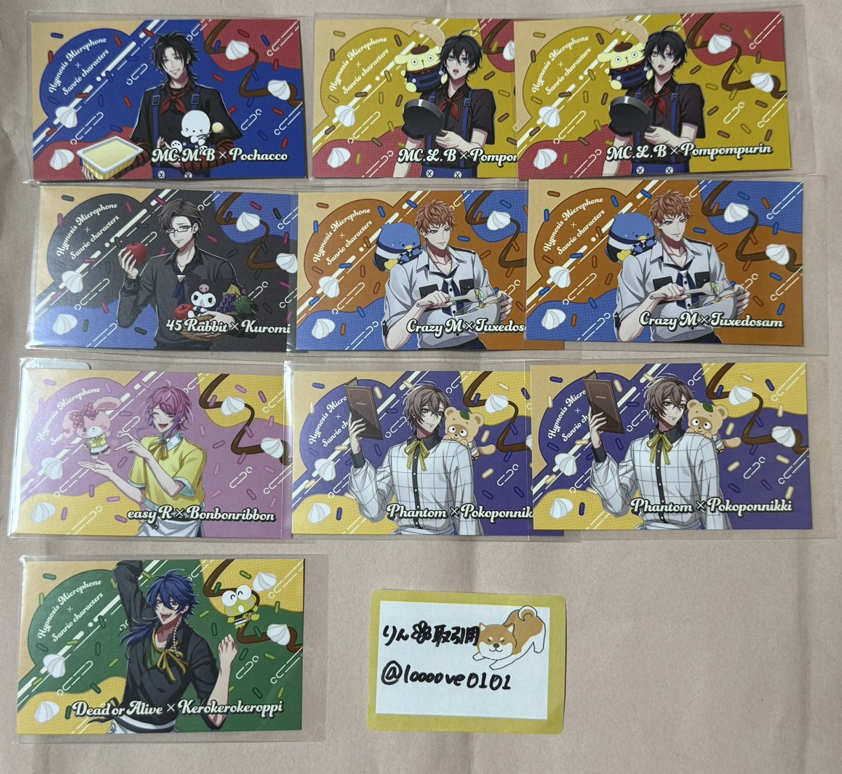 loooove0101's tweet photo. 【交換/譲渡】ヒプノシスマイク ヒプマイ サンリオ ディッパーダン 缶バッジ 特典

譲→二郎、三郎、銃兎、理鶯、乱数、幻太郎、帝統、寂雷、一二三、☆盧笙、○零、☆空却、十四、獄

求→簓、定価＋送料

☆譲渡は○同数含んでのみ。
検索からでもお気軽にお声掛け下さい。 https://t.co/ulgtHDXYk1