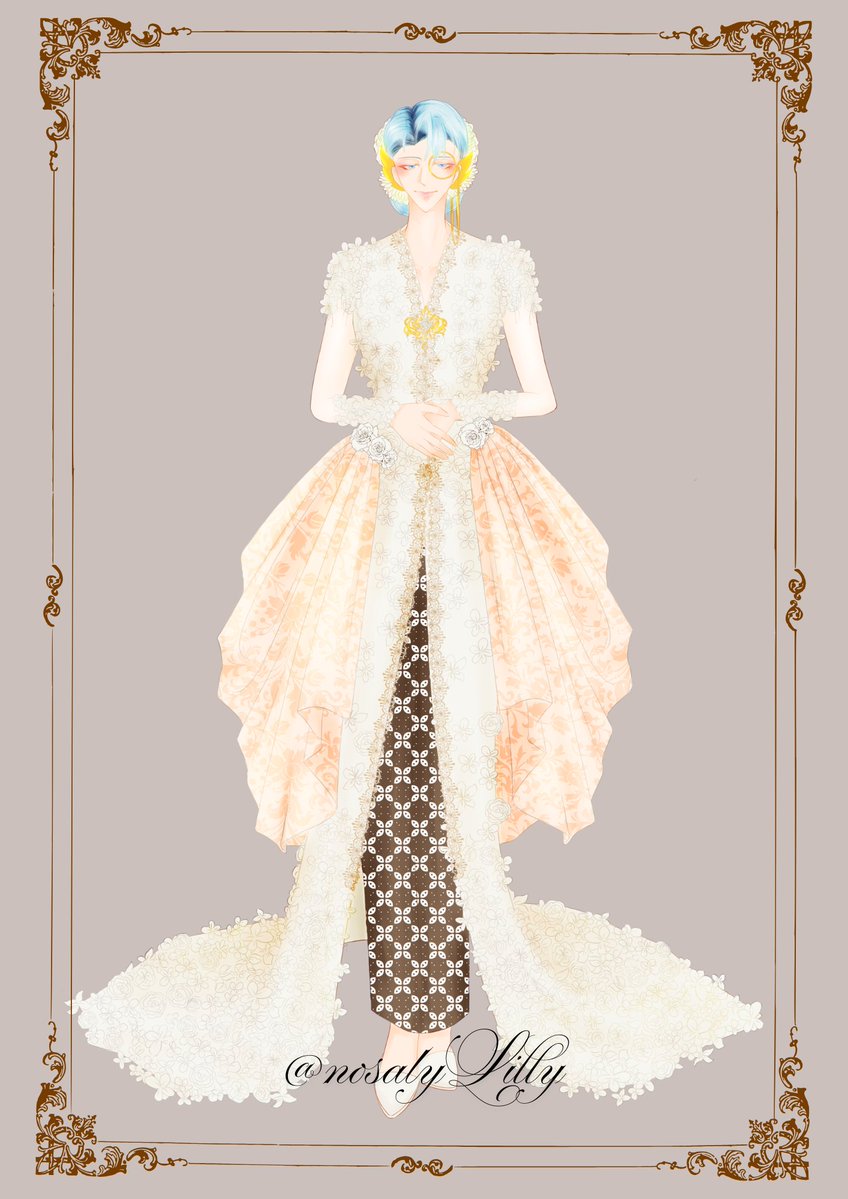 nosalyLilly's tweet photo. Fem!Nakula in white kebaya, design by Nosaly Lilly

funfact, design ini berdasarkan pada mimpi ku saat sedang memimpikan- askkasfkhas mmf aku sambil nangis pas gambar ini 😭😭

(versi veil ada di bawah)
#NakuLukis #nosalyart https://t.co/OdsN2iKp02