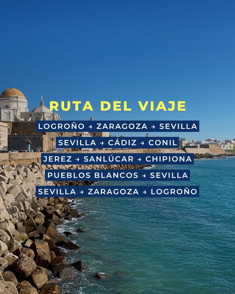 ViajesIncaLogro's tweet photo. ✨ Andalucía en San Mateo ✨

Del 19 al 26 de septiembre, ponemos rumbo a Cádiz, los Pueblos Blancos y Sevilla para disfrutar de un viaje lleno de historia, belleza y tradición.

☀️ Una forma diferente de aprovechar la semana de San Mateo.

#viajesincavisalogroño #andalucía https://t.co/JsbJugEhCv