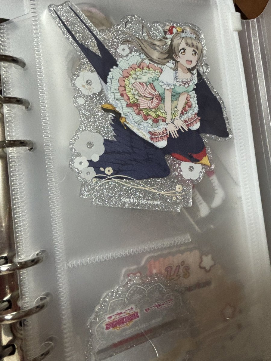 f_s_kowatari's tweet photo. ヲタクの強い味方ｾﾘｰｱでアクスタファイリングできるやつ買ってきたんだけどこのことりちゃんぴったりサイズだった🐦
ただ仕切りないものでも良かったかもしれんね https://t.co/sxssqIJilv