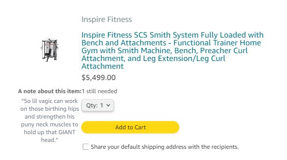 4WickCandle's tweet photo. Having a Wishlist can be a great way to troll.
This is from my Wishlist in 2024 ๐
#TrollingFun
#LearnToLaugh https://t.co/FDFYXeyGzp