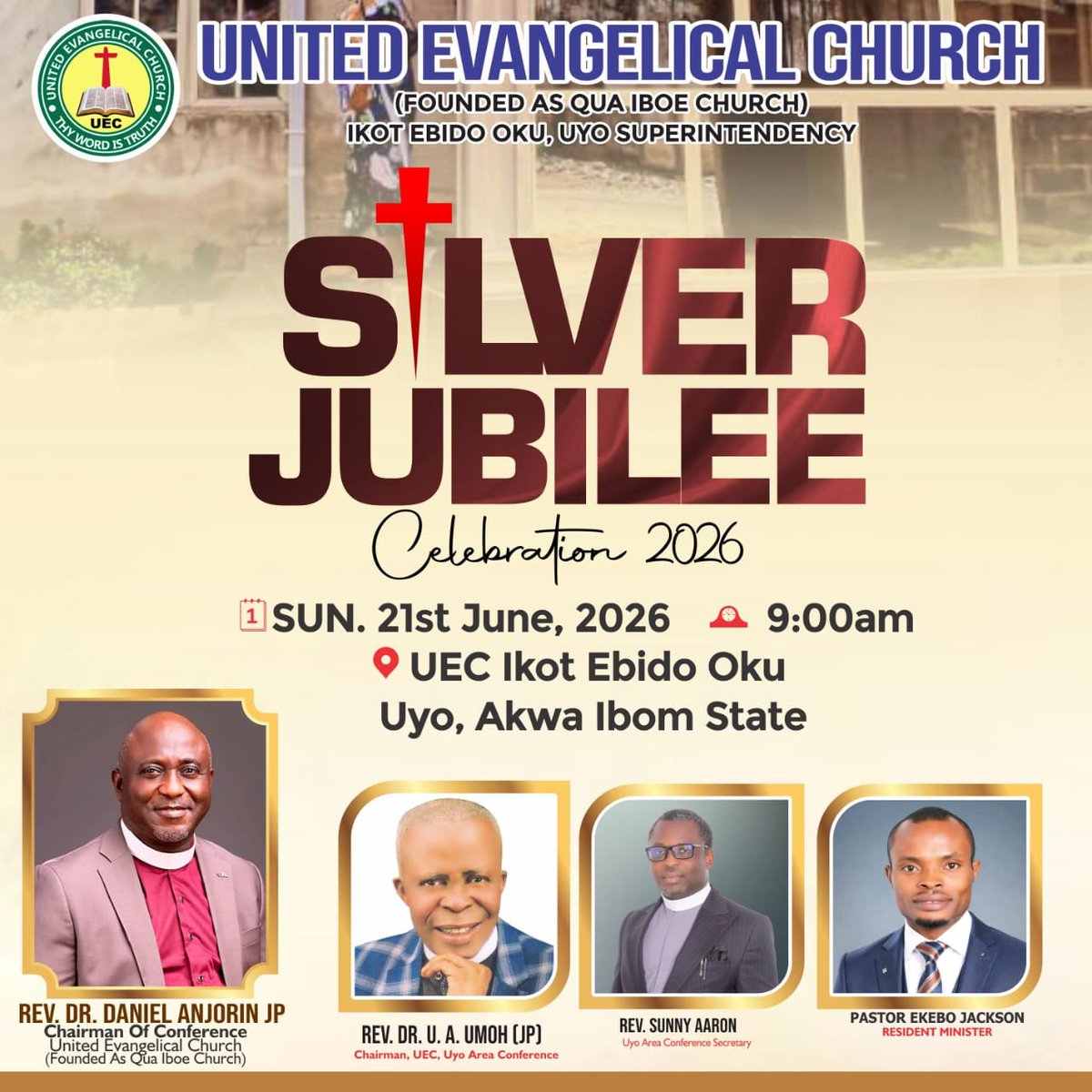 MRFRESHO1's tweet photo. You are invited.
#silverjubilee #UEc https://t.co/K7TJozGAQt