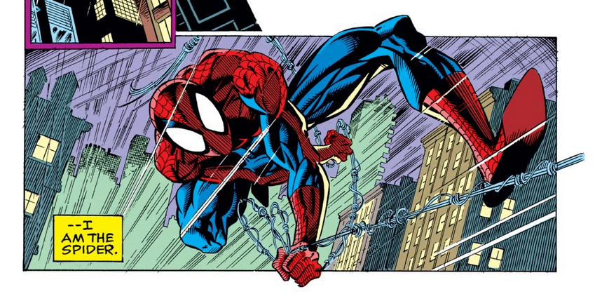 SpideyStation's tweet photo. Young teen me reading JMD ASM https://t.co/T8sZYFpiSX