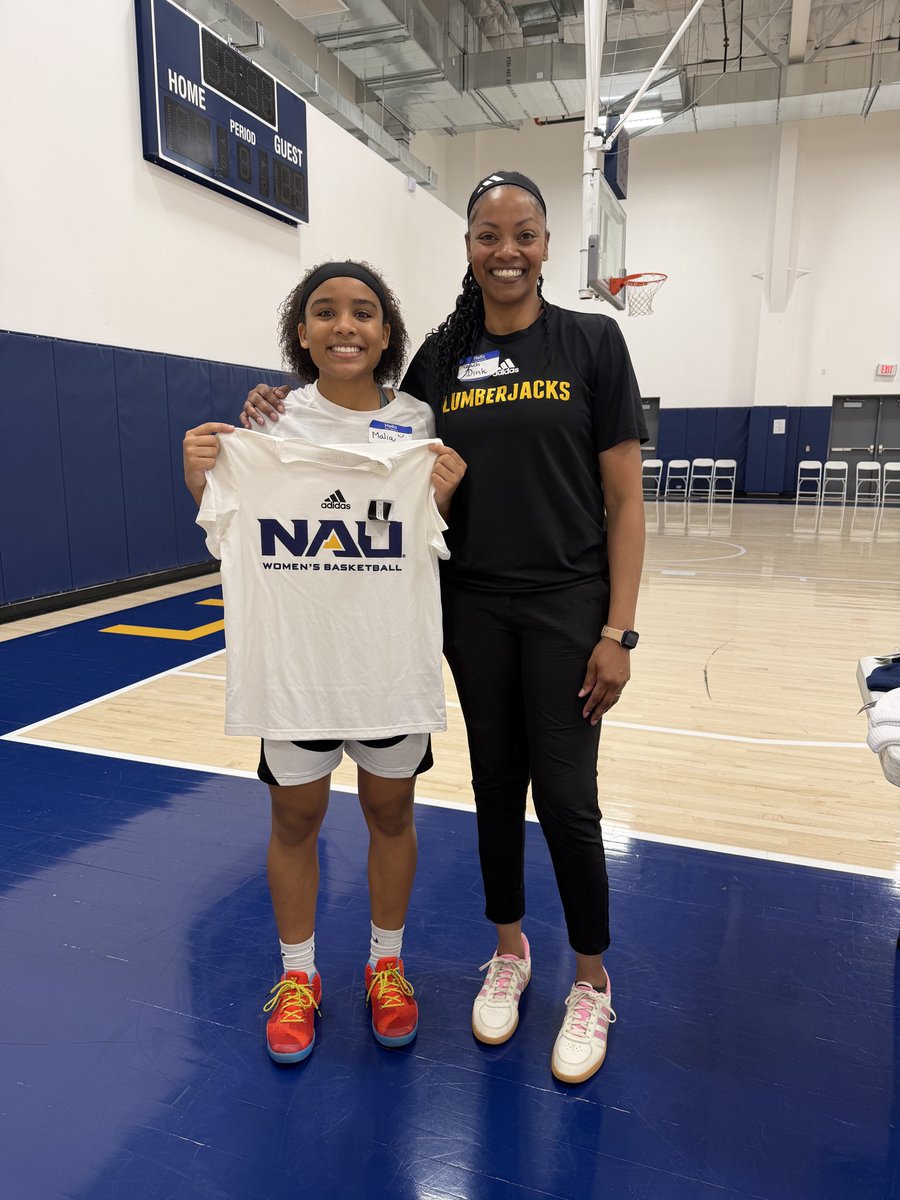 MaliaWoodberry's tweet photo. Elite camp with my parents alma mater @nau . Walked away with the “Charlie Hustle” award. @BryanCamacho__ brought the energy https://t.co/6lLWgrfhos