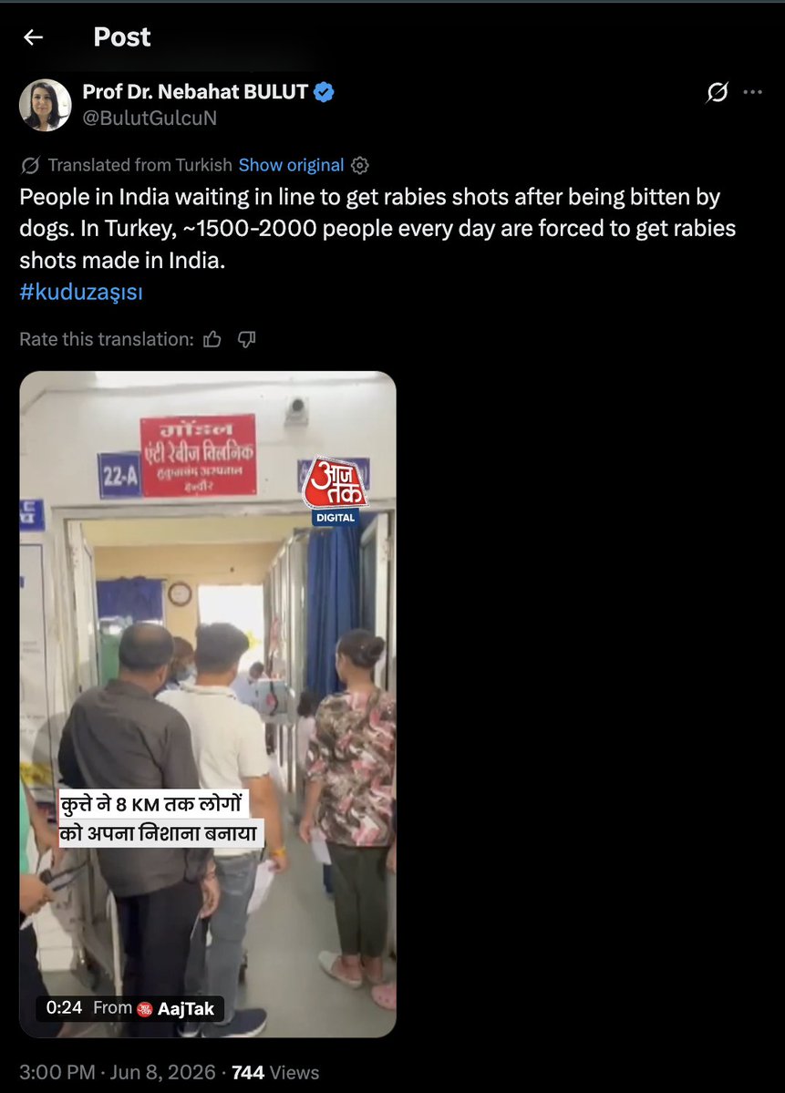 FinPopcorn's tweet photo. In Turkey, made in india Rabis shot is selling famously same like India and all over the world.

Why ?

-> Kutta scammer actually wish this to happen in theirs  everyday dream.
-> Pharma guys too wish this to happen in theirs everyday dream.

win-win &amp; bread-butter for them. https://t.co/7N0dOaurfk