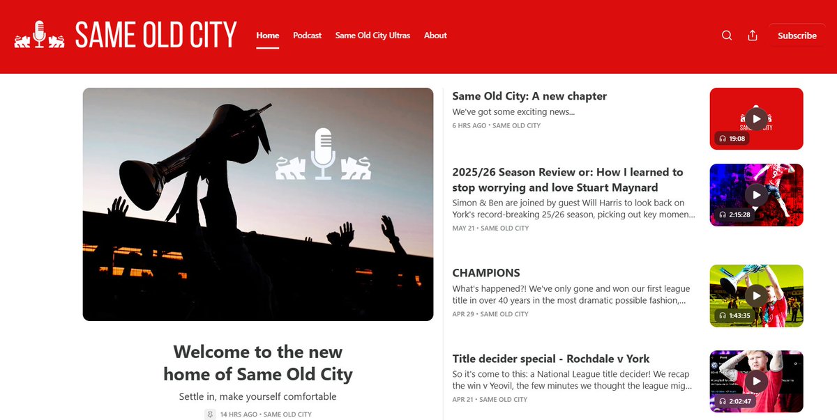 Same Old (C)ity Podcast tweet media