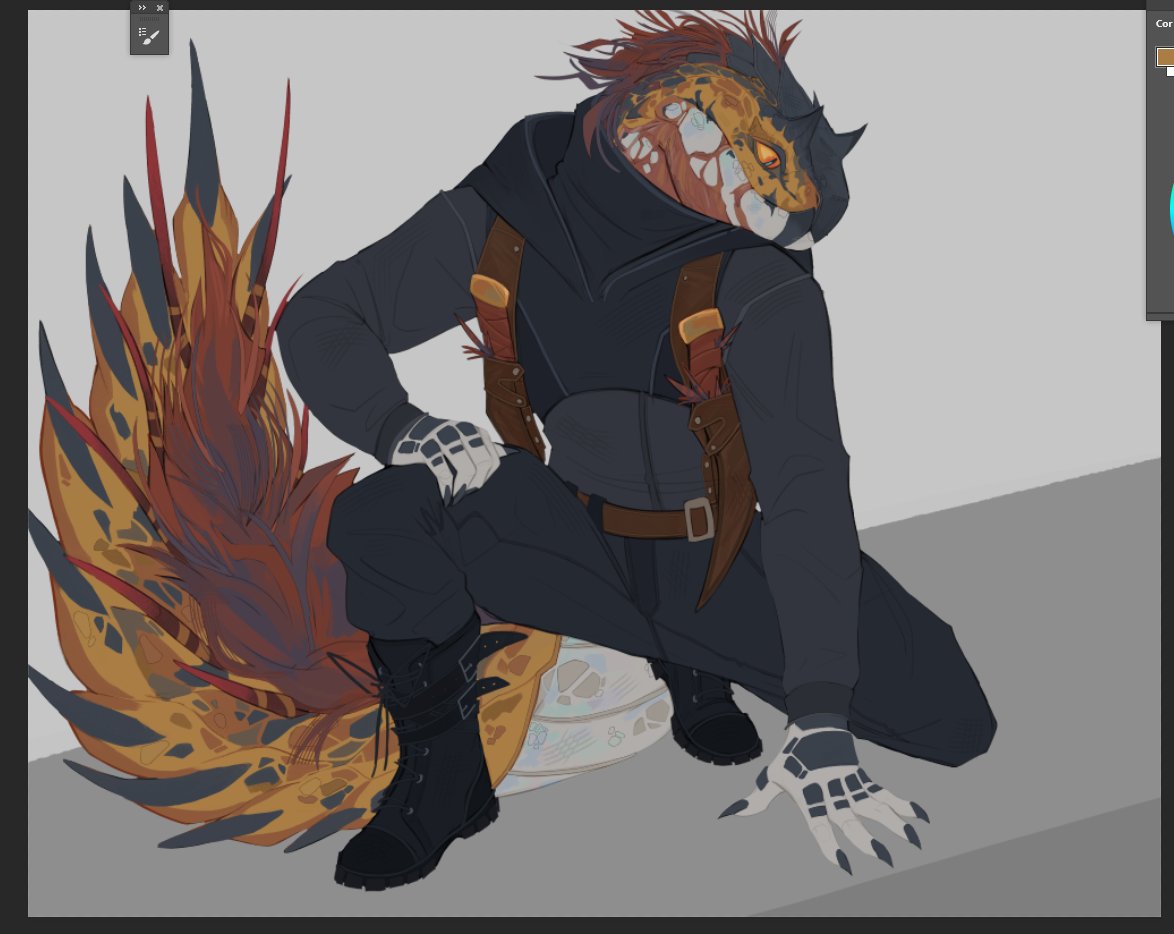 HyrixYeen's tweet photo. Meet Vlad, an assassin who works for the Shagaru Magala Mob Boss Stavros

For a guy in a serious line of work, he tends to not take it seriously. Opting to hit his victims with quips, flirting with em, etc

He is deathly afraid of Rathalos/Rathians due to a bad fire scar he got https://t.co/oq0CSVXgqO