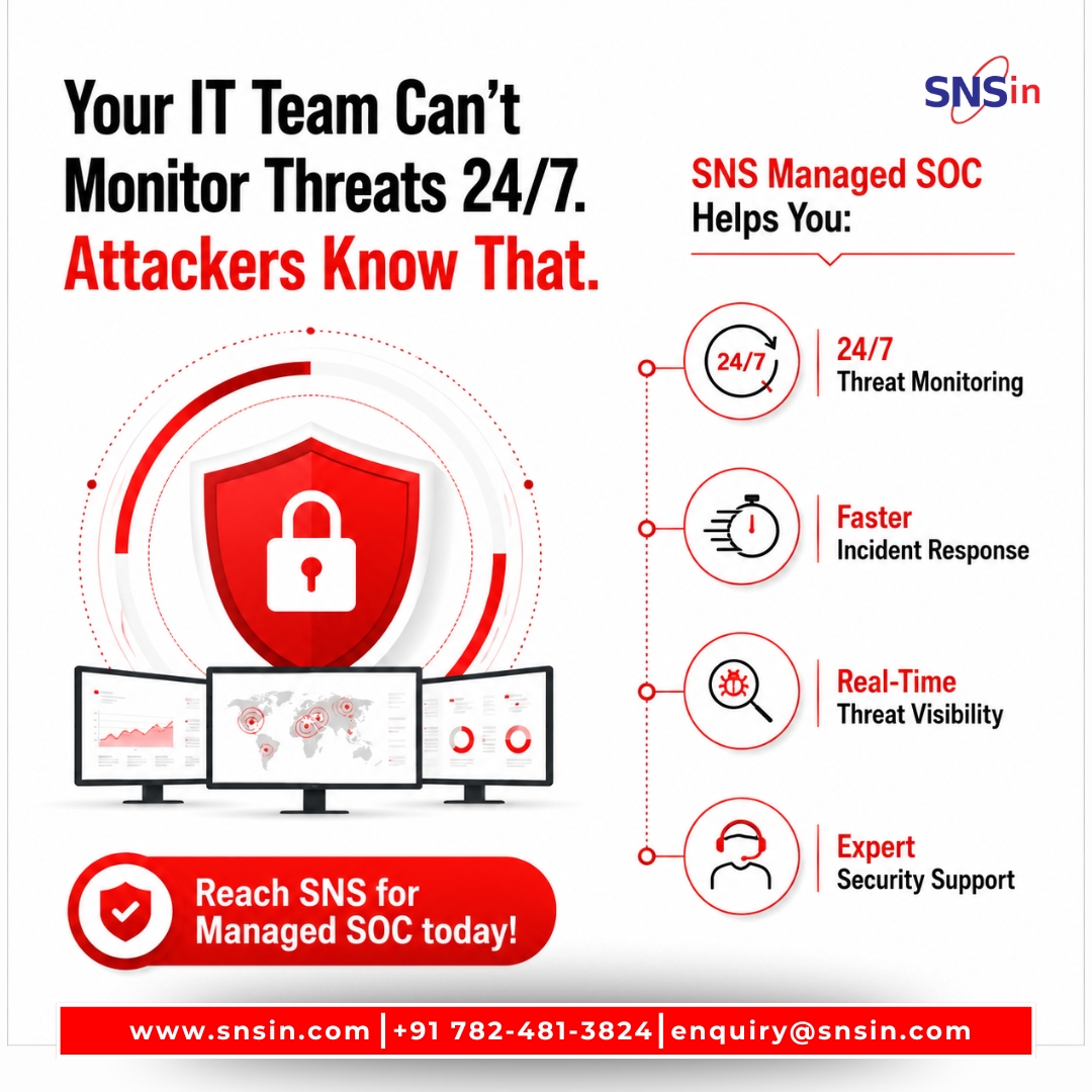 SolutionsSecure's tweet photo. Cyberattacks don’t wait for office hours.
They strike at night, on weekends, and when teams are stretched thin.
SNS Managed SOC provides 24/7 monitoring, threat detection, and rapid response—so you can focus on growth while we secure your business.
#ManagedSOC #CyberSecurity https://t.co/0E29NTsGQ1