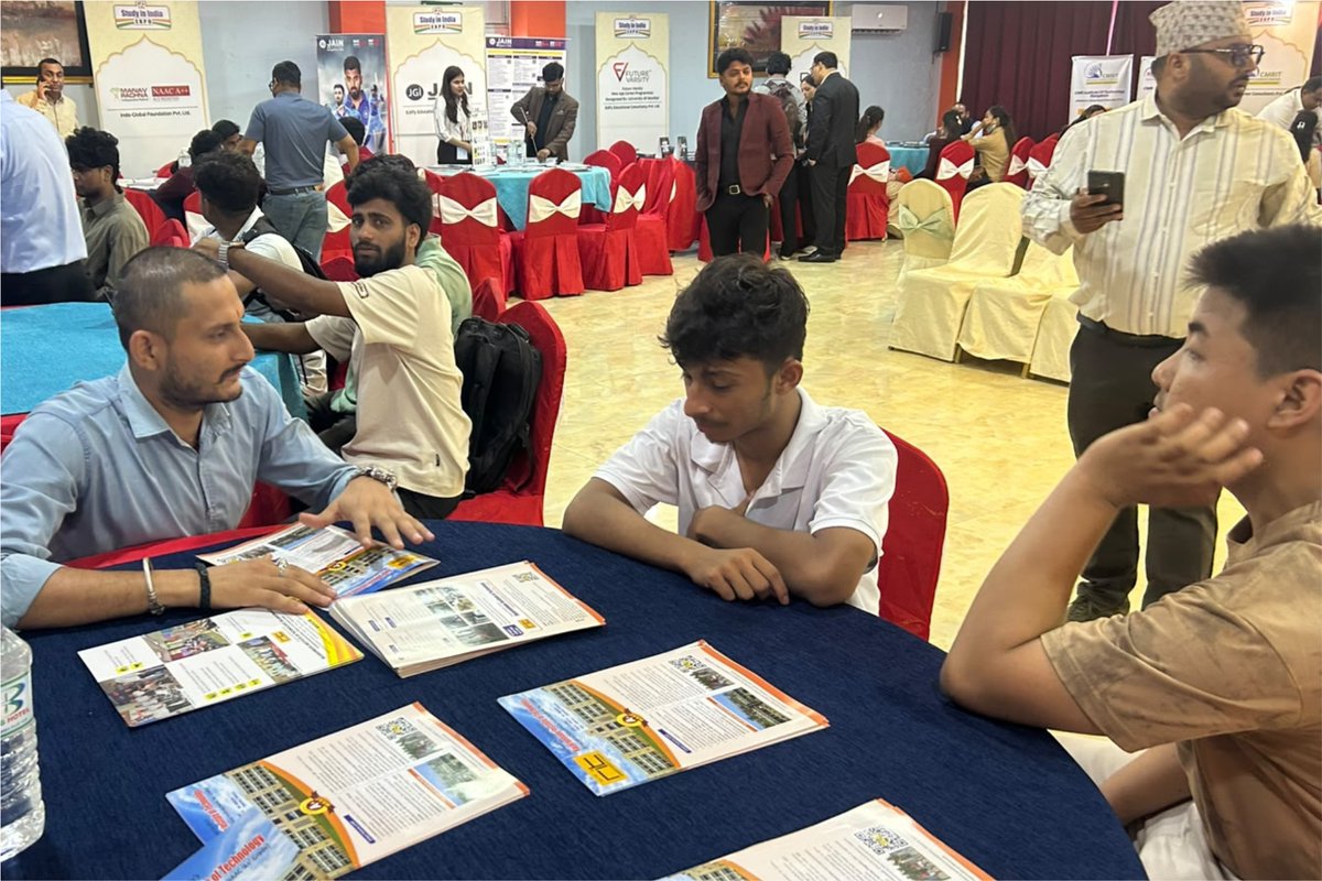 ritindia1983's tweet photo. 🌏🇳🇵 Thank you, Biratnagar! It was wonderful connecting with students and parents at the Affairs Study in India Expo 2026. We appreciate the enthusiastic response and look forward to welcoming future RITians! 🚀🎓

#RIT #StudyInIndia #Nepal2026 #Biratnagar #GlobalEducation https://t.co/mnIaOfYQvj