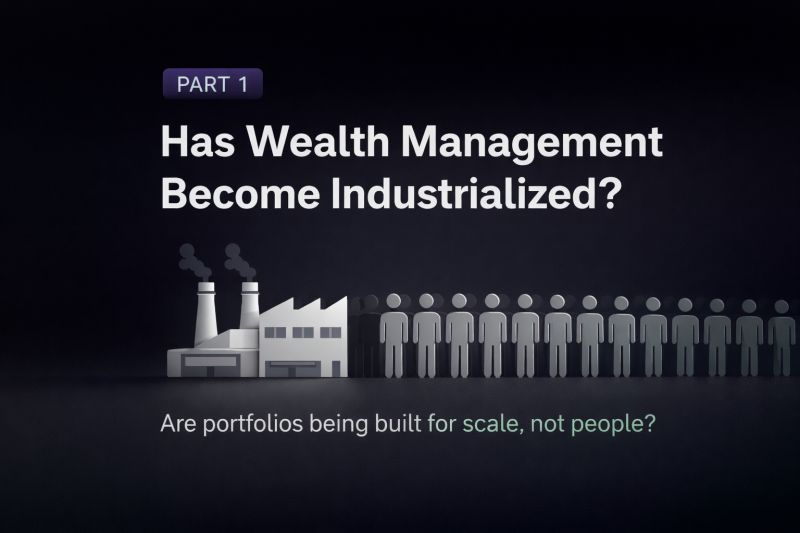RedMatterCap's tweet photo. Has Wealth Management Become Industrialised? 
Five model portfolios.
Seven risk scores.
Standardised allocations.
It made sense when advice was scarce and data was limited.

But today?
Two clients with the same $100k can walk out with the same “Balanced” portfolio — despite completely different behaviour, income stability, and risk tolerance.

Industrial systems optimise for efficiency.
Humans don’t.
Markets are universal.
Risk is personal.

If portfolios are built for scale instead of people, we don’t have personalization.
We have industrialisation