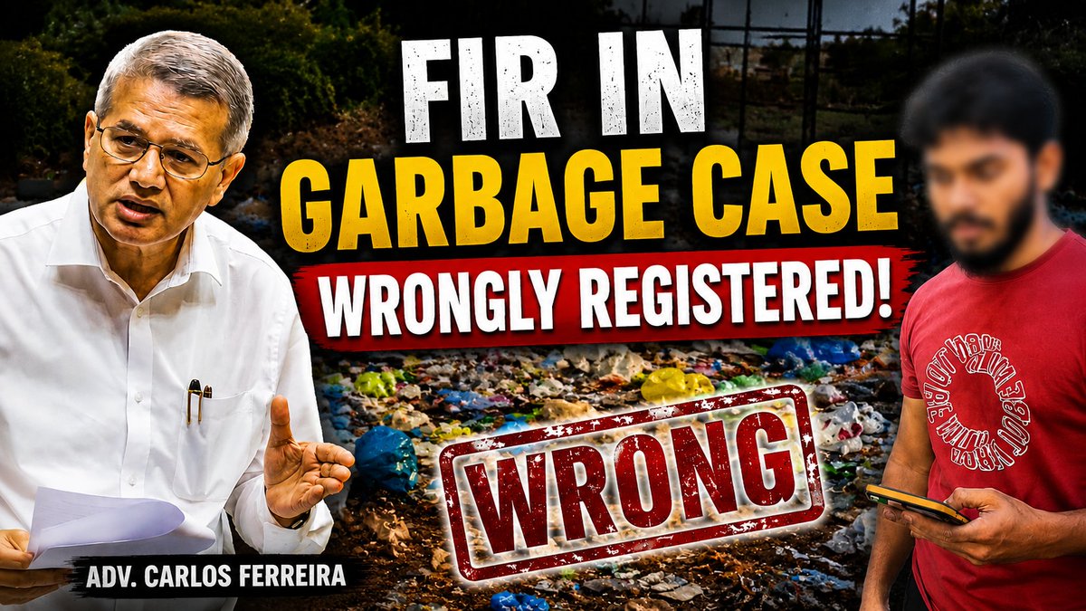 InGoa24x7's tweet photo. FIR In Garbage Case Wrongly Registered, Says Adv Carlos Ferreira
WATCH: https://t.co/fqw5sii6V9

#Goa #Goanews #FIR #GarbageCase https://t.co/Ub9ujgiESq