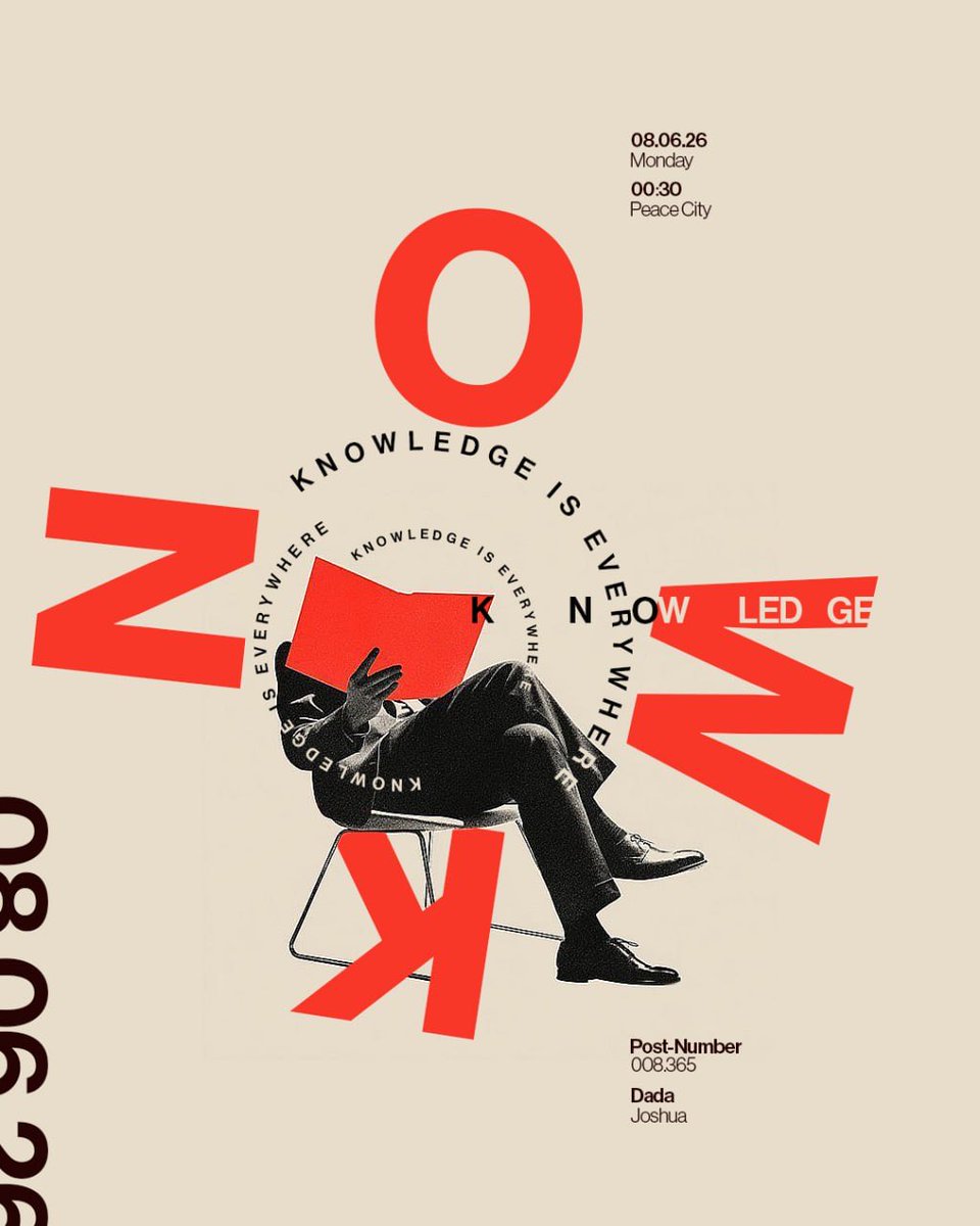 JoshuaDada20's tweet photo. DAY 8 OF 365 DAYS POSTER DESIGN CHALLENGE

POSTER: Further Type Exploration on Day 7’s Knowledge is power design.

#graphicdesign #poster #posterdesign https://t.co/JbmdXVnXfv