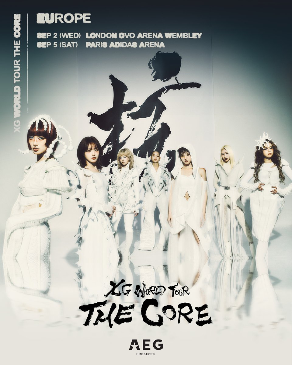 XGOfficial_'s tweet photo. XG WORLD TOUR: THE CORE

Europe dates &amp; venues announced
See you soon, ALPHAZ, in Europe 🐺

https://t.co/EywFoF3cy2 

#XG_WorldTour_THECORE
#THECORETOUR
#XG https://t.co/lpMrJg0iSC