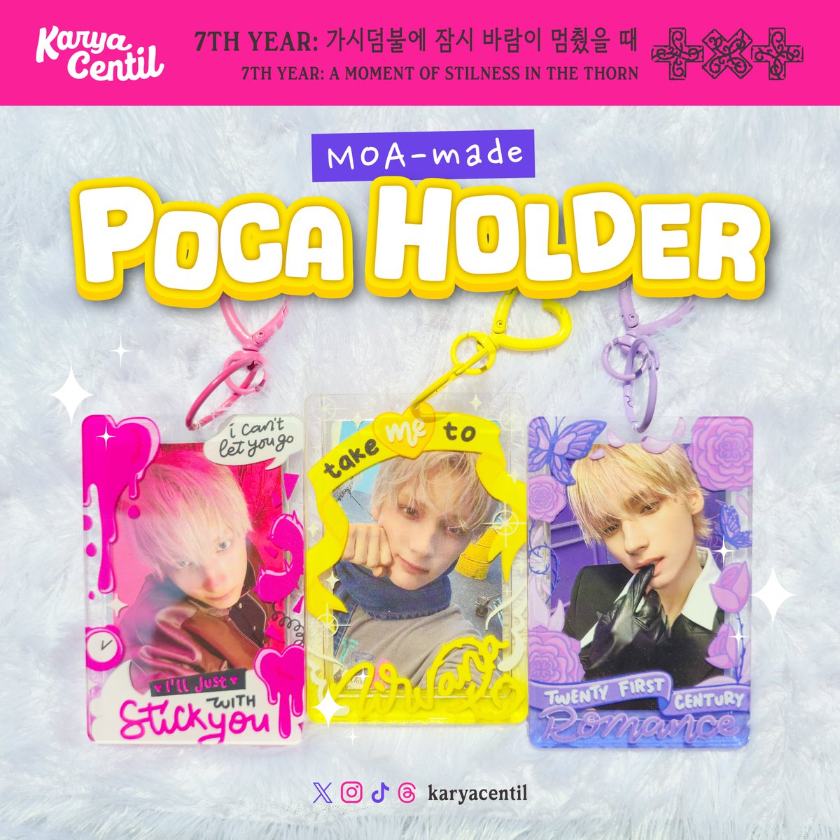 karyacentil's tweet photo. [RTs &amp; likes are appreciated]
✨𝐎𝐏𝐄𝐍 𝐏𝐑𝐄-𝐎𝐑𝐃𝐄𝐑 ✨
MOA-made TXT Photocard Holder 7TH YEAR: A Moment Of Stillness In The Thorn  

Pre-order period
📆 : JUNE 8 - JUNE 17, 2026 23.59 WIB 
INA based 🇮🇩

#TOMORROW_X_TOGETHER #7TH_YEAR #가시덤불에_잠시_바람이_멈췄을_때 #TXT https://t.co/pUzRKyNE8z