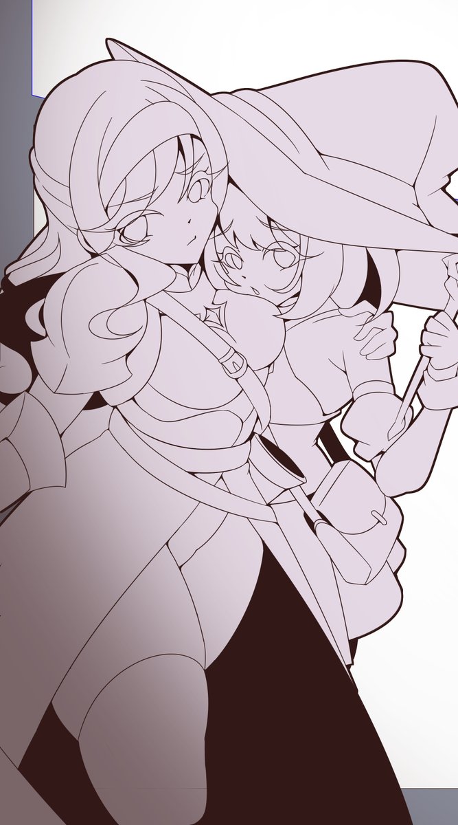 semiitu's tweet photo. マンガの作業を進めております～
魔法使いのヒロちゃんが、猫の魔物になってしまうのです……！

#transfur #TF https://t.co/V8JUPVFAsm