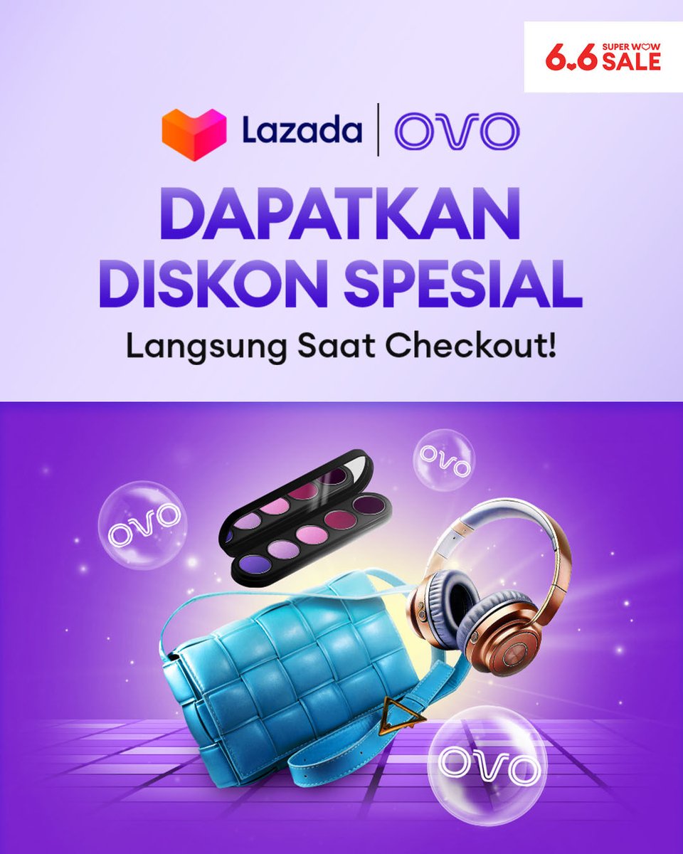 LazadaID's tweet photo. Especially for you~ Aku persembahkan diskon spesial kalo pake OVO pas checkout di Lazada 👉 https://t.co/dVY4FfAk68 🫶 https://t.co/UMpc5AKLJx