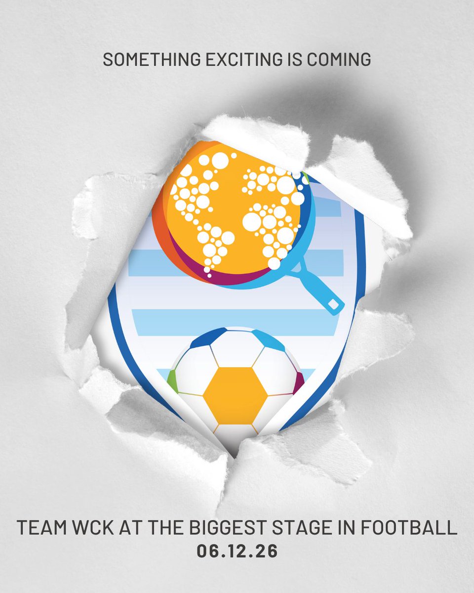 WCKitchen's tweet photo. Hot meals. The beautiful game. And a way for you to join WCK's mission. Stay tuned. ⚽ #FoodIsLife #ChefsForTheWorld https://t.co/9nlOzFXQla