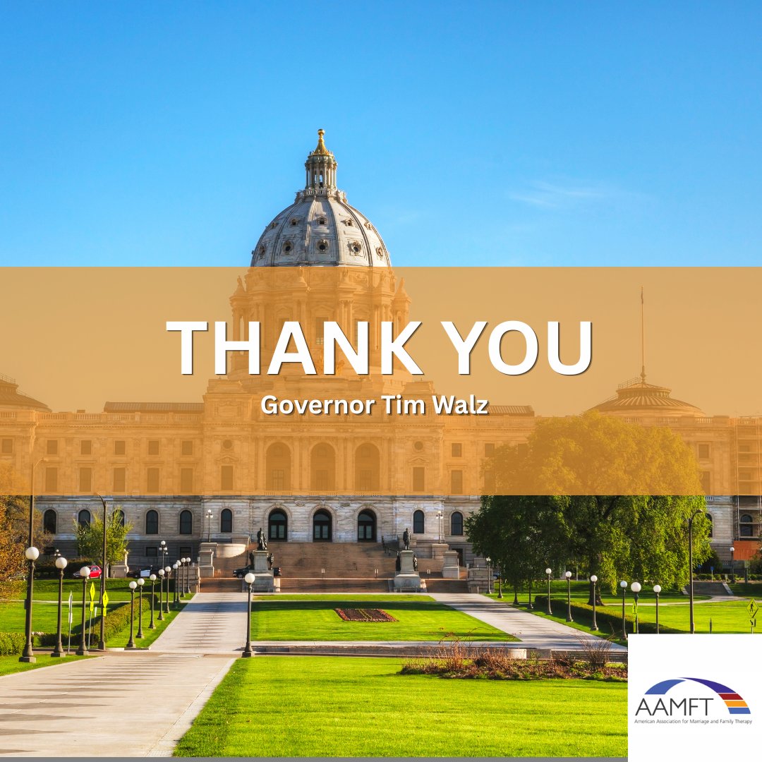 TheAAMFT's tweet photo. On May 27, Minnesota Governor Tim Walz signed House File 3825 into law, making Minnesota the third state to pass Access MFTs legislation in 2026! A huge thank you to all of the amazing volunteers who helped push this legislation across the finish line! 
 #portability https://t.co/68TFSQBeWs
