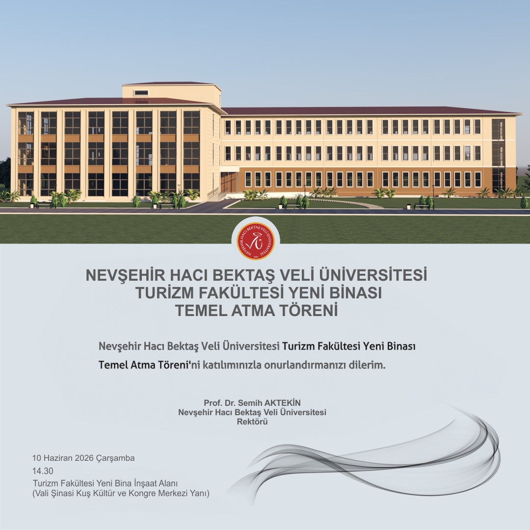 nevukurumsal's tweet photo. Nevşehir Hacı Bektaş Veli Üniversitesi'nde yeni bir eğitim yatırımı daha hayata geçiyor."Turizm Fakültesi Yeni Binası Temel Atma Töreni" 10 Haziran Çarşamba saat 14.30'da gerçekleştirilecek.

📍 Turizm Fakültesi Yeni Bina İnşaat Alanı-Vali Şinasi Kuş Kültür ve Kongre Merkezi Yanı https://t.co/87VPdWihnC