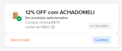 BugsPromo's tweet photo. 💛 CUPOM MERCADO LIVRE

➡️ 12% OFF acima de R$79 limitado a R$60

🎟️ Código: ACHADOMELI

🔗 VALIDE AQUI: https://t.co/4MnhlygNio

⚠️ Clique no link e redirecione para o produto desejado https://t.co/E2tloRW612