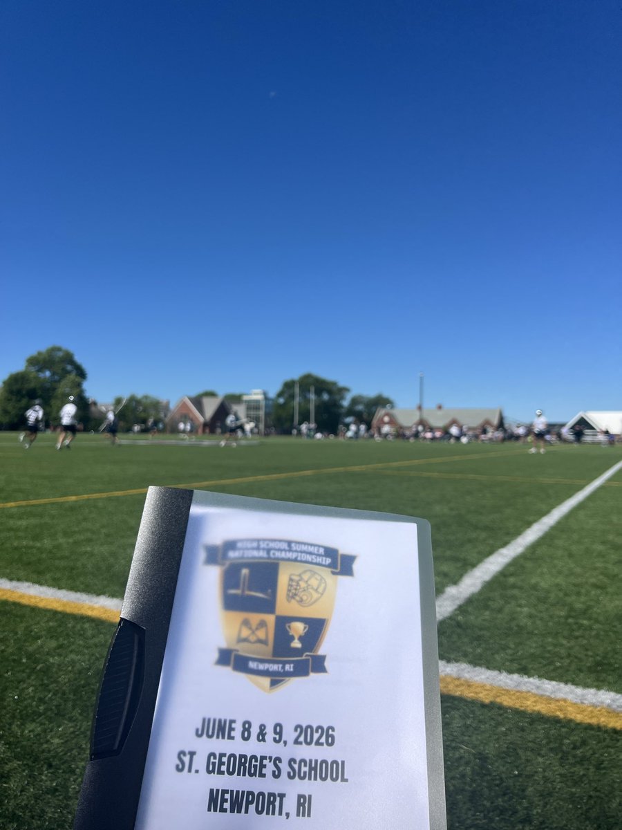 kevbrown89's tweet photo. Made it up to St. George’s in Newport, R.I., for @Ml8Events’ High School Summer National Championship!

The Hill School impressing early vs. Berkshire, 2030 goalie Finn Mofield with the nice reactionary stuff inside.

@Inside_Lacrosse | @ILPreps https://t.co/22LsXdd7Gb