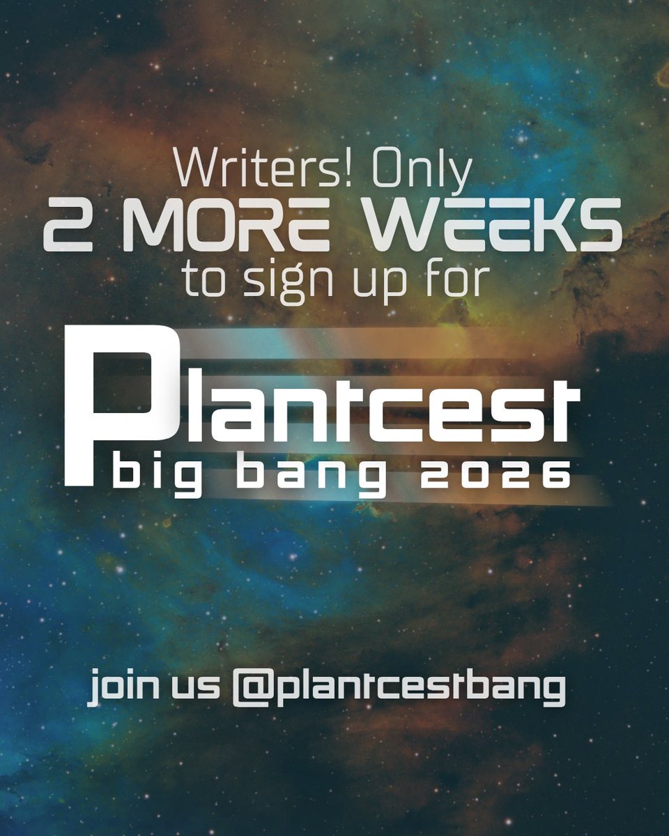 PlantcestBang's tweet photo. TWO MORE WEEKS REMAIN for the writers to sign up for Plantcest Big Bang 2026!

(link to the form down below! ↓↓↓) https://t.co/3wGCu0uhoc