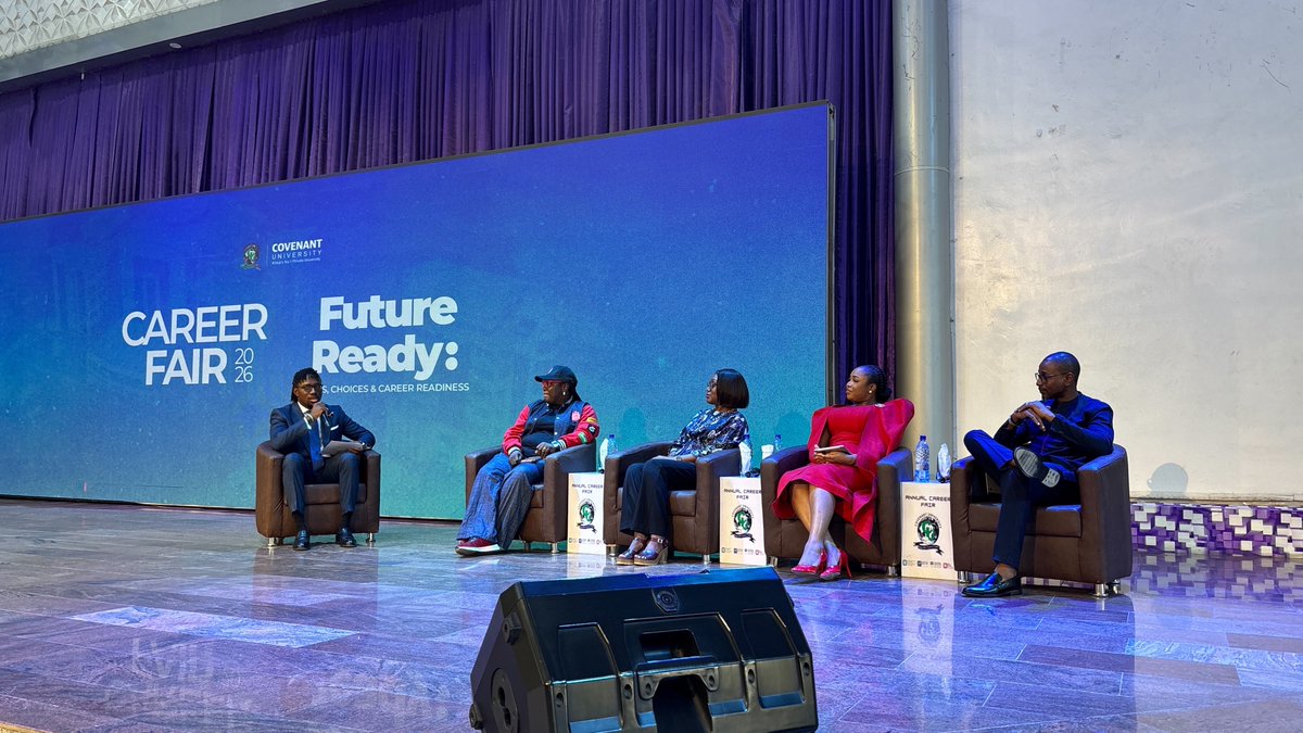 enterprisengr_'s tweet photo. Career success goes beyond technical skills.

At the @CUHEBRON Career Fair 2026, our Head of Programmes, Stella Nwihim, shared insights on the importance of soft skills, internships, networking, and continuous learning in building a successful career

#EnterpriseNGR #YOE #Career https://t.co/lLzkVg7w5D