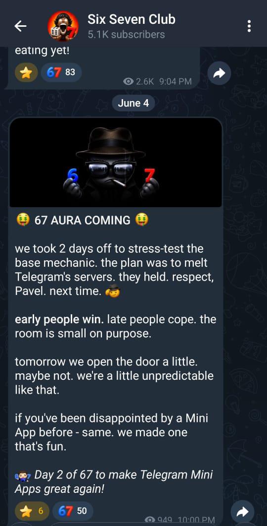 lorenfred500's tweet photo. https://t.co/1EObspwsUg
Durov and change Ton to Gram and making new telegram airdrop like Notcoin

From what I’ve noticed so far, the team seems to understand that many people are disappointed with Telegram mini apps.This is different

Notcoin gave me my first N1m+ in this space https://t.co/R9naV5Lhp7