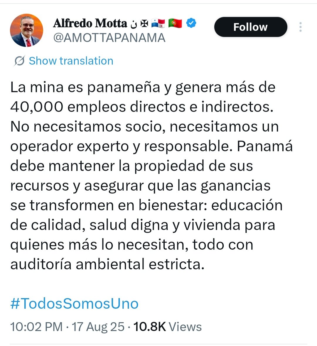 EMorgan05's tweet photo. Ahora este señor millonario cambian de opinión y cuándo lo cuestiona te bloquean. No a la minería corrupta del gobierno, los políticos y la hipócrita fariseo empresa privada panameña! https://t.co/fvNcuCH7ix