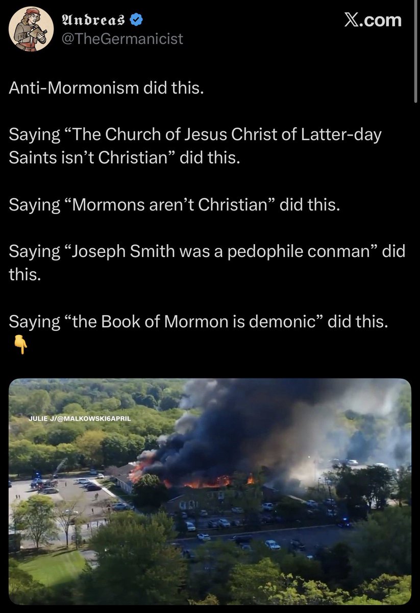 MostlyPeaceful's tweet photo. When you reject their dogma, Mormons resort to the same effeminate emotional manipulation as the Left. 

Spiritually trans. https://t.co/2z98qZXCyi