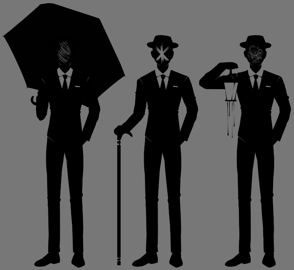 SylfateDraws's tweet photo. Little fun fact
I made this first concept for the Monarch but I ended up going for a completely different design 
It was too similar to the umbrella man from the interloper arg, and they didn't look that interesting.
I kept the lamp tho, just switched it for a tesseract https://t.co/aTibf1N5il
