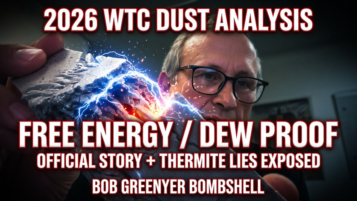 911Revisionist's tweet photo. 2026 WTC Dust Analysis Bombshell: Directed Energy Proven
Bob Greenyer’s analysis shreds the official narrative + thermite/bomb myths with plasmoid evidence from 9/11 Jersey Girl's dust sample.
Presentation: https://t.co/XWTPrxWzmg
@quantumheat @SpazPat20461 @OrionProject911
