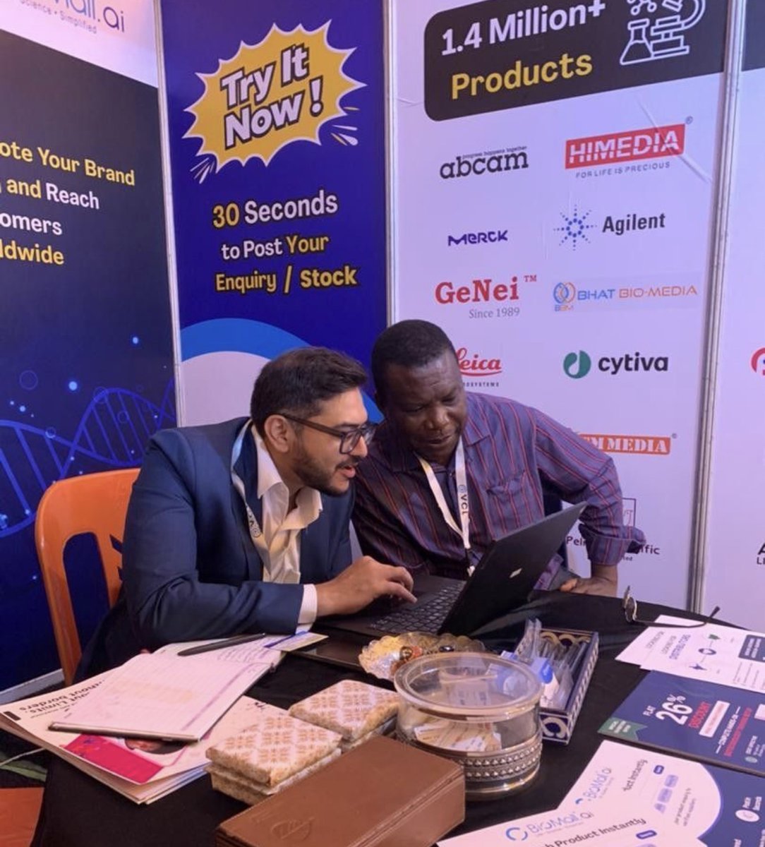 ScientiFrika's tweet photo. Exhibitor Spotlight: BioMall @BioMall_in 
Connecting researchers, laboratories, and institutions with the tools and solutions that drive scientific advancement.
Take a look at their presence at scientiFRIKA Expo 2026 as they connect with researchers, professionals, and industry stakeholders.

.
.
.
.
#scientifrika2026 #biomall #exhibitorspotlight #science #innovation #researchcommunity