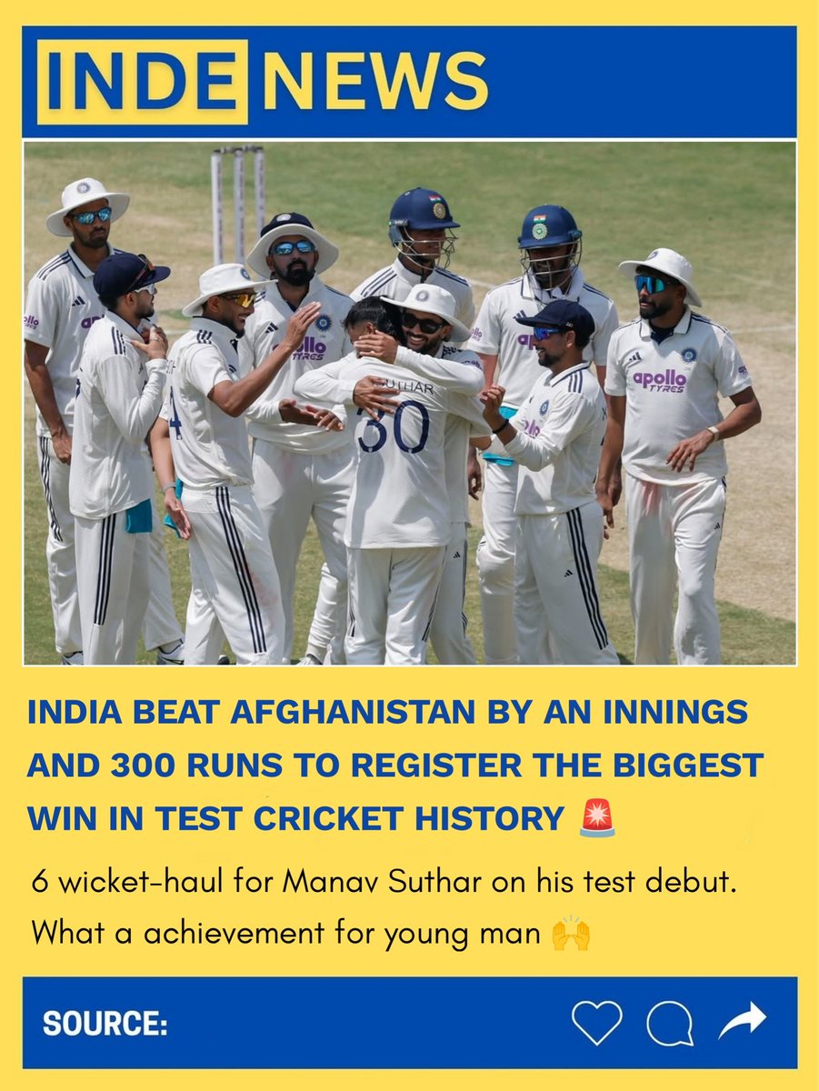 IndeNews_'s tweet photo. India beat Afghanistan in Mullanpur 🚨 

#IndvsAfg https://t.co/sOGUe76MYK