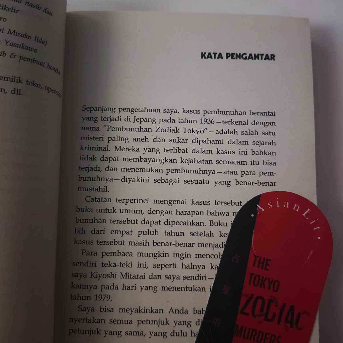 nagumora's tweet photo. Currently Reading

Soji Shimada — "the Tokyo Zodiac Murders"
360 pages https://t.co/vAbJMHR1UH