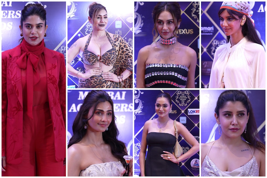 BollywoodH's tweet photo. #KrystleDsouza, #DaisyShah, #AaditiPohankar And More Light Up #MumbaiAchieversAwards2026 Red Carpet

https://t.co/O8vNRWLsZ7 https://t.co/AzZCdapTrK