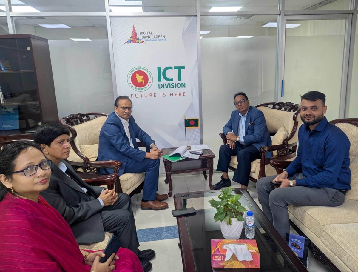 CodersTrust_BD's tweet photo. CodersTrust Chairman Aziz Ahmad met with Hon. Minister Fakir Mahbub Anam, MP to discuss digital transformation, future-ready skills, and public-private partnerships to fuel grassroots entrepreneurship.
Details Here: https://t.co/7Ui7Db9t6p
#ICTBangladesh #CodersTrust #Skill https://t.co/ZPSYAW5Bcg