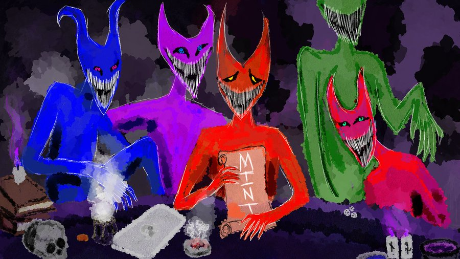 frans6cur's tweet photo. So is @the_demoonz stolen art or just a deriv of something else?

Looks like the original was from 2021, there was something similar launched in 2025 on hype and now there's them

Would have called them a deriv but then seeing them use the same motifs are not a good look

If you're minting these today make sure to be careful here