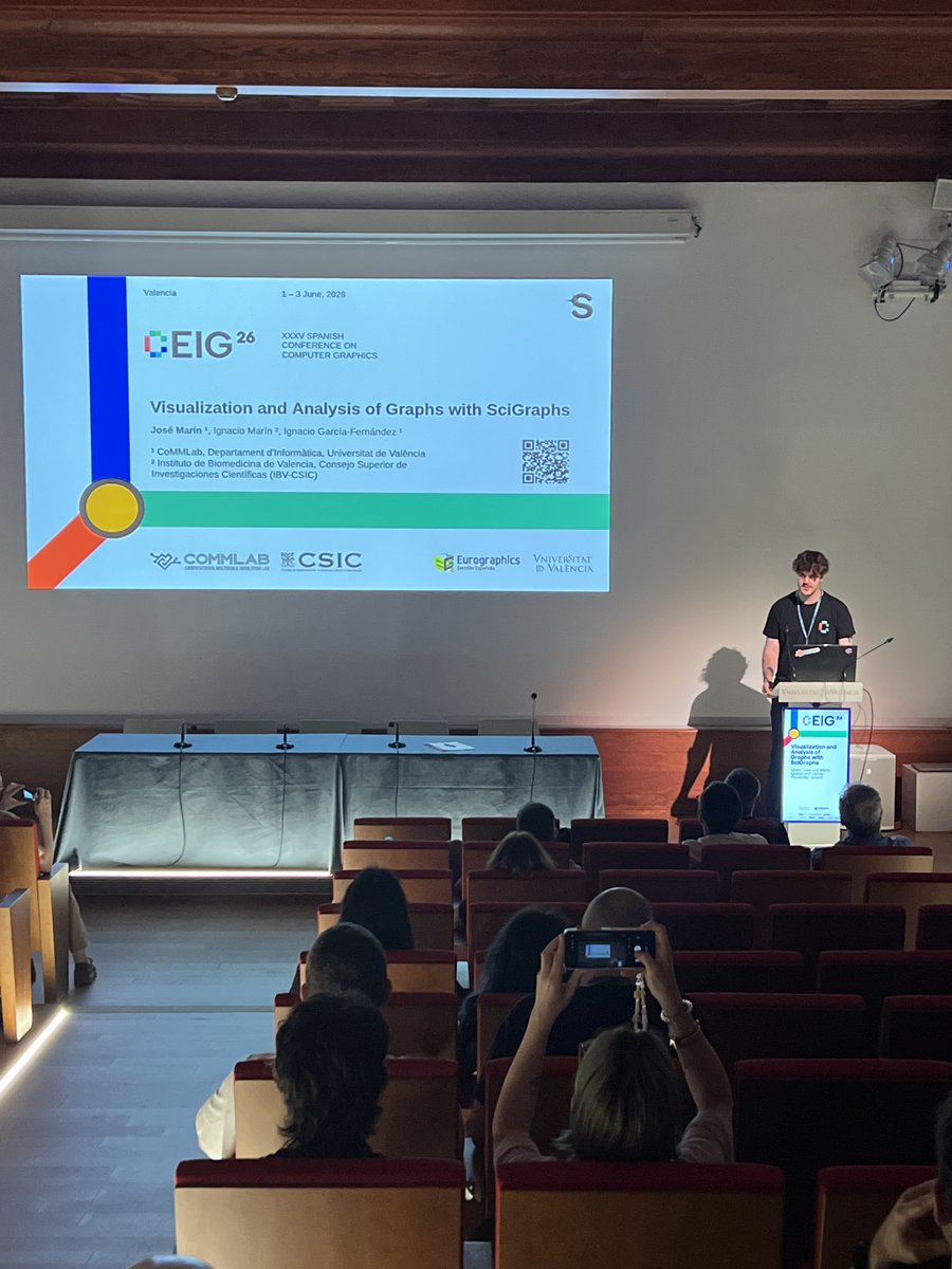 CoMMLabUV's tweet photo. #CoMMLab at #CEIG26 (@EuroGraphicsSP) π
π€ Presentations by @evervisuals, A. Peris-Sabater & J. M. Rojas
π Best Bachelor's Thesis Award for former member @NoeFern4ndez
π€ @i_gar_fer as Local Committee Chair
Proud to contribute to both the science and organisation
πMadrid https://t.co/jOMoOdFdeO