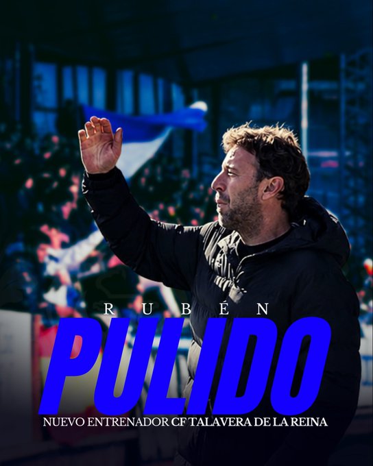 DeportesCMM's tweet photo. FÚTBOL | TALAVERA

✍️ Ya es OFICIAL

🔵 RUBÉN PULIDO, MÁNAGER GENERAL DEPORTIVO @CFTalavera

🔎 Será el ENTRENADOR y DIRECTOR DEPORTIVO

➕ En #LaCancha y #CLMenJuego https://t.co/T6gLQp7pGv