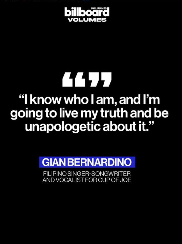 Seventeen_hyaci's tweet photo. Hearing @gianbernardino_ speak his truth so confidently is a reminder that being yourself is one of the bravest things you can do. 🤍🏳️‍🌈 https://t.co/JoQ4MbGP4T