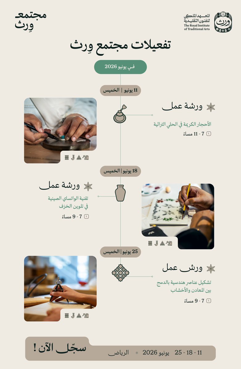 wrth_ksa's tweet photo. مجتمع يتعلّم، ويجرّب، ويصنع 🇸🇦

https://t.co/GHtK7NoDXl

أهلًا بكم في #مجتمع_وِرث https://t.co/qoLdfjqbmX
