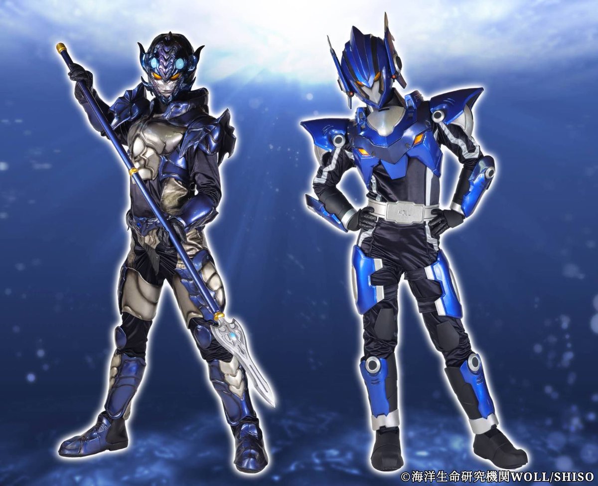 WOLLproject's tweet photo. 古語で魚を意味する、「イヲ」
正義を意味する、ジャス「ティス」

ある時、怪人は
ある時、ヒーローになる。

#イヲティス
#シーレイヴ https://t.co/P4GXu7OXLe