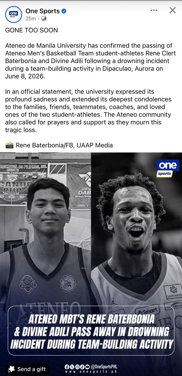 volleytiger's tweet photo. OMG 😭 NAKAKAKILABOT.

PARANG KAKAUNBOX LANG KAY BATERBONIA DAYS AGO 😭

Praying for the eternal repose of their souls 😢🙏🏼 https://t.co/QLnlK0Ox7Q
