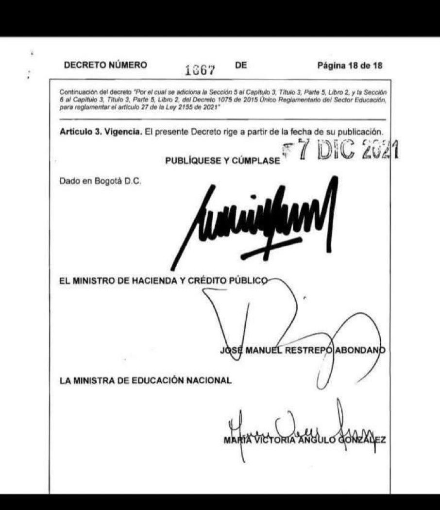 cabasgustavo's tweet photo. Dejen de reescribir la historia. La Matrícula Cero no nació con @petrogustavo, ni fue una iniciativa de la izquierda. Quedó reglamentada mediante el Decreto 1667 de 2021, firmado durante el gobierno de Iván Duque, con José Manuel Restrepo como una de las figuras clave de esa política.
La gratuidad para estudiantes de estratos 1, 2 y 3 en universidades e instituciones públicas, quedó establecida antes del actual gobierno. Los datos están en los decretos, no en la propaganda. @abelardoefans @jrestrp