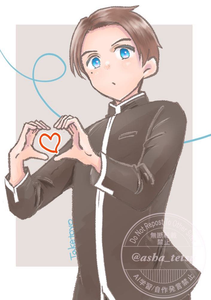 asha_tetsu's tweet photo. たけとよせん、描きました！（色捏造） https://t.co/NyQ1hBsdIH