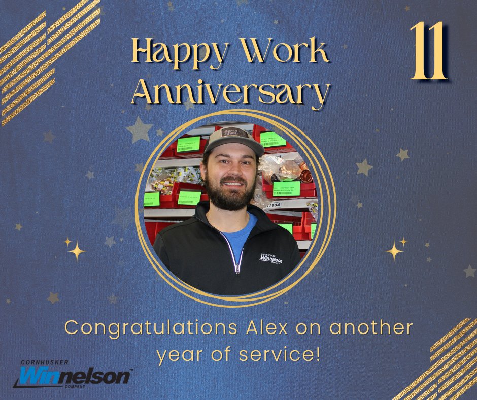 CornhuskerWin's tweet photo. Celebrating 11 amazing years with Alex on our team. Happy Work Anniversary Alex!

#WorkAnniversary #ElevenYears #CornhuskerWinnelson https://t.co/TZ6hqt1jrs