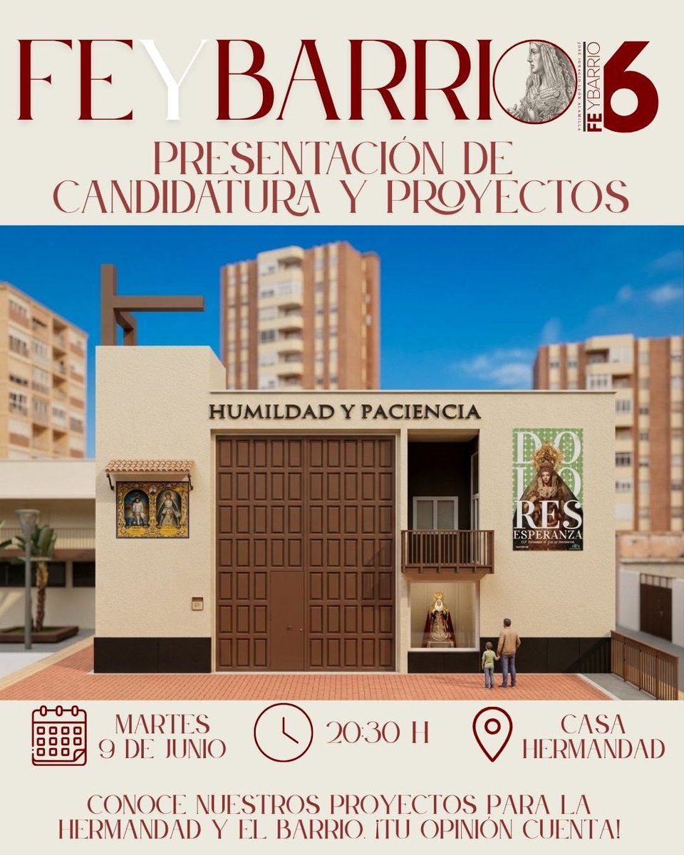 NACHO_LEON_'s tweet photo. Tengo el placer de invitaros a todos los hermanos y hermanas a la presentación de la candidatura que encabezo para la mayordomía 2026–2030, así como de los principales proyectos e ilusiones que proponemos para el futuro de nuestra Hermandad. https://t.co/ibTYGRCQ6G