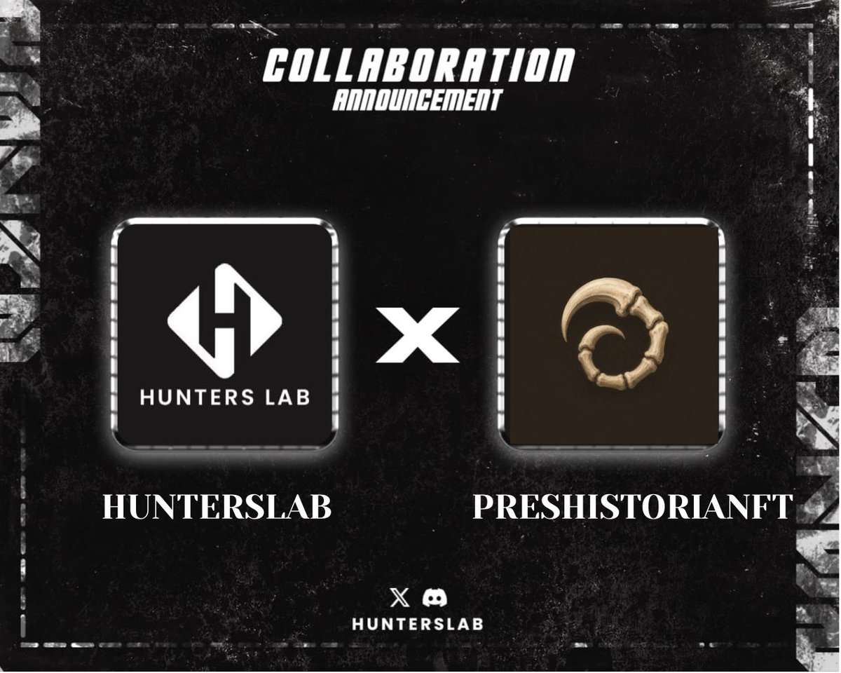 Hunterslabxyz's tweet photo. We are excited to announce our collaboration with @PrehistoriaNFT 

PrehistoriaNFT is a premium prehistoric relic collection on Ethereum, blending fossil culture, ancient history, and digital ownership. It builds a museum-inspired ecosystem where rare fossils are reimagined as onchain collectibles.

Details 
Supply: 1111
Chain: Ethereum
Price: TBA